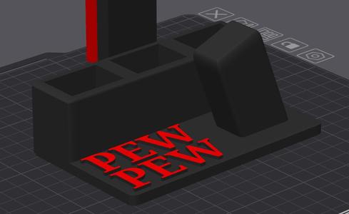 Pew Pew Pistol and Magazine Stand