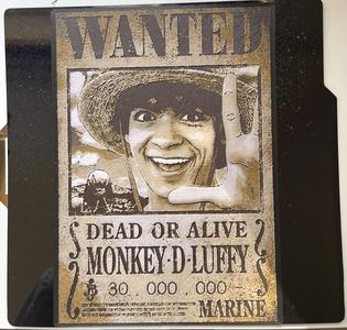 Monkey D Luffy (One Piece) Wanted Poster - Hueforge Print