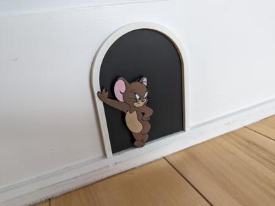 Tom and Jerry Decorative Wall Hole
