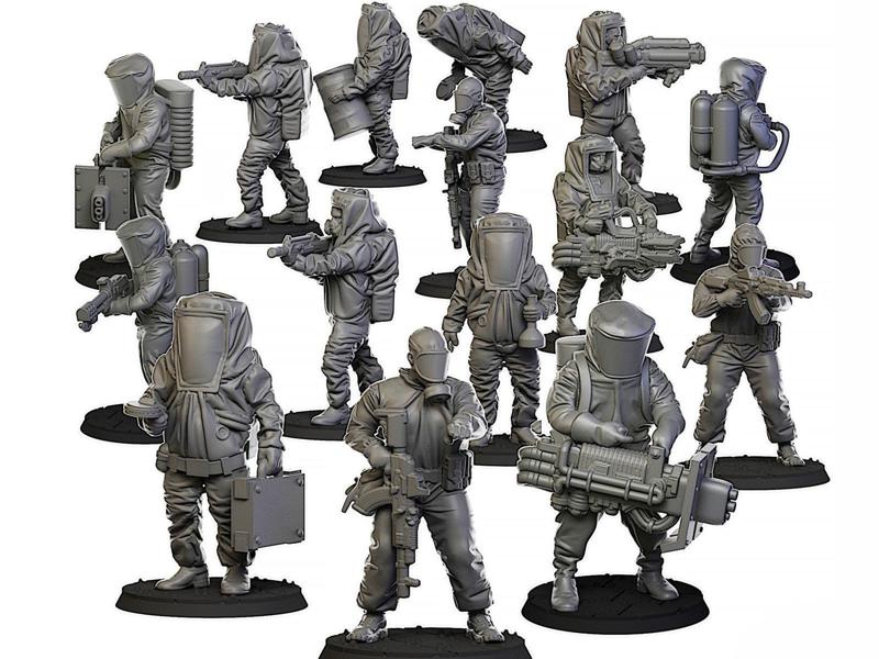 Biohazard suits set