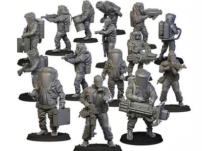 Biohazard suits set