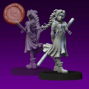 Aerith Gainsborough - FFVII - 32mm Miniature