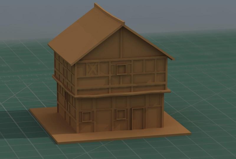3D Print Model Ancient House