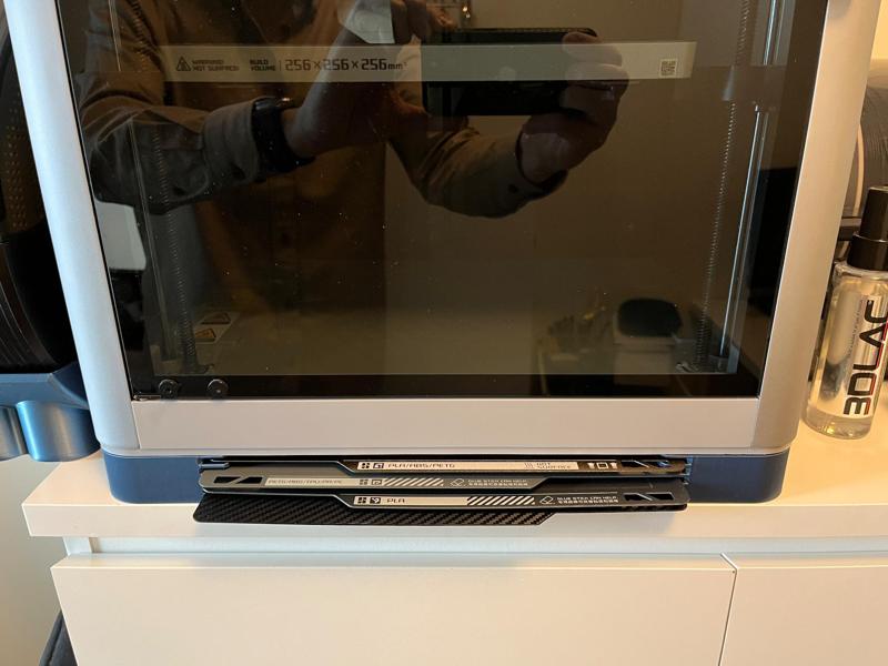 Build Plate Rack storage under X1/P1 printer