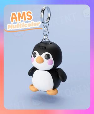 Flexi Penguin Keychain (Multicolor)