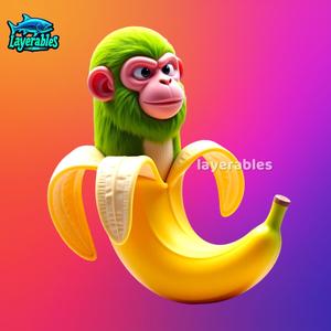 Chimpanzini Bananini – Viral Brainrot Meme Inspired 3D Model Figure
