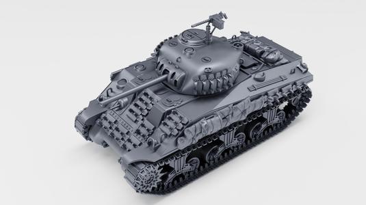 Sherman M4 mid-production with a cast nose (US, WW2)