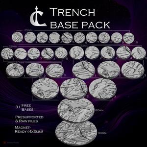 Free - Trench Base Pack(25mm-90mm) - Presupported