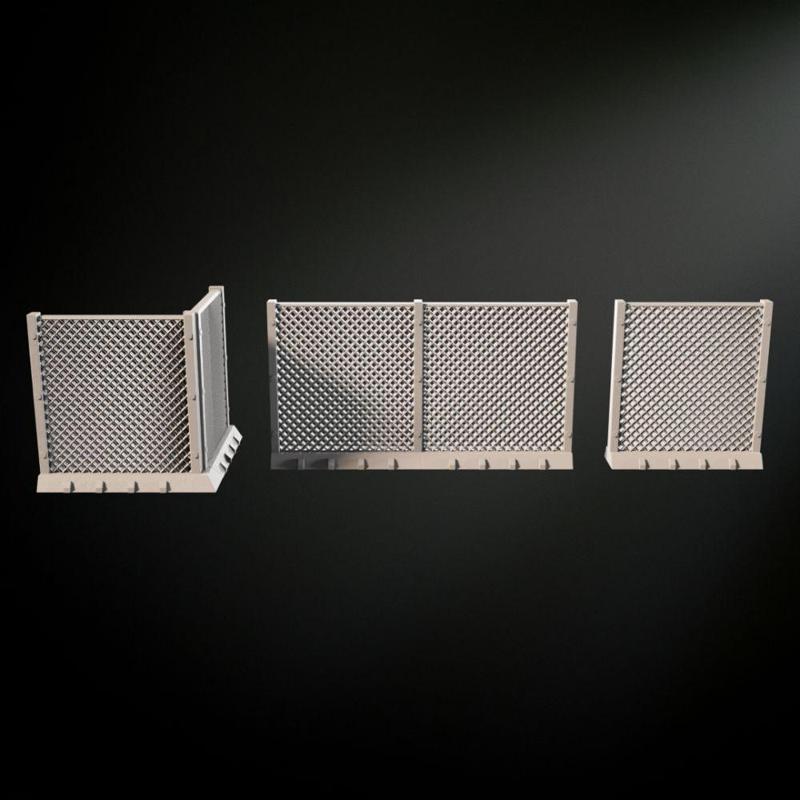 Sci-Fi Desert Factory Wasteland - Fence Set