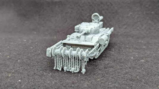 Medium Tank Sherman M4A4 Crab (US, WW2) converted to CYBERPUNK style