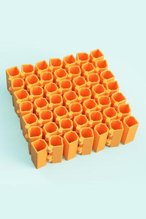 Auxetic Cubes // 18mm 7x7 Stacked