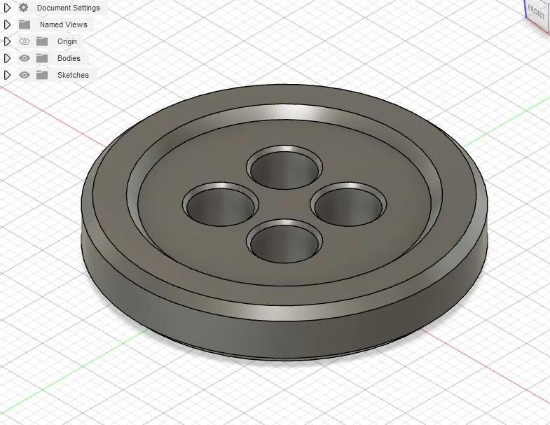 Button 18mm x 3mm   