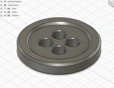 Button 18mm x 3mm   