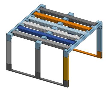 Easy print sturdy modular rack kit for mug storage