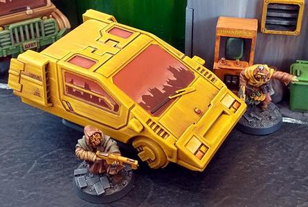 Cyberpunk Hover Cars - 28mm