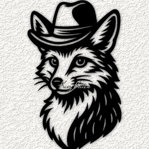 fox hat 7 wall art home decor