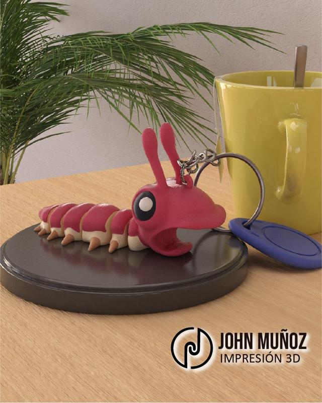 Screaming Caterpillar - Articulated Version & Keychain