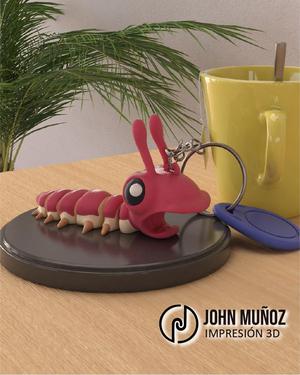Screaming Caterpillar - Articulated Version & Keychain