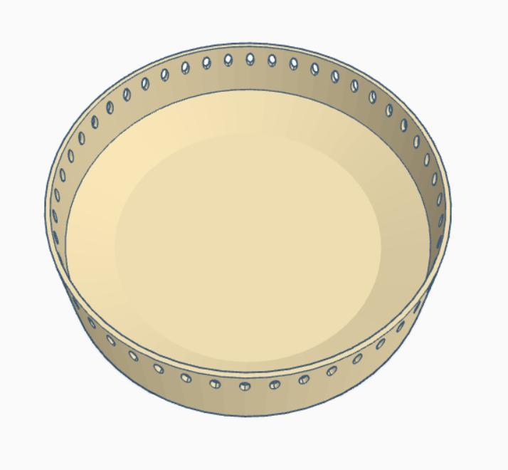 Round bottom plates for crochet baskets (bases)