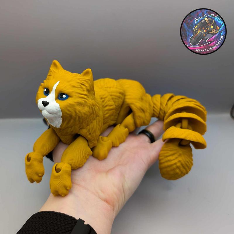 flexi long haired cat