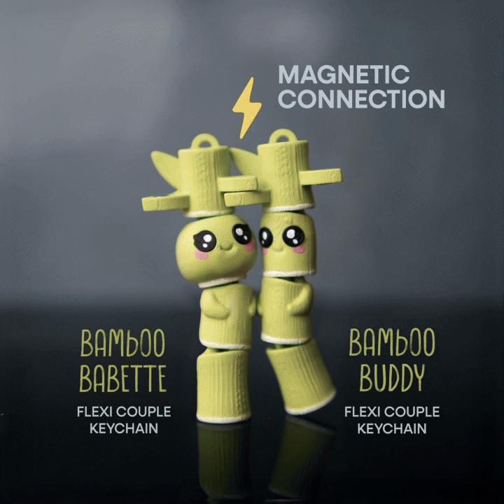 Flexi Bamboo Buddies Keychain