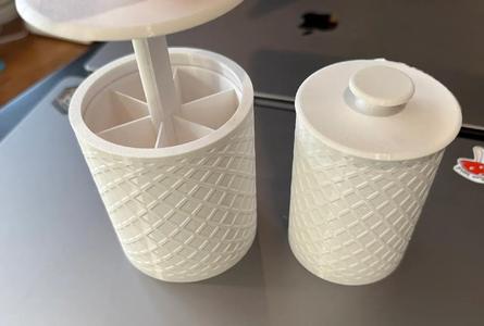 Decorative Q-tip Holder (25% wider and thicker remix)   