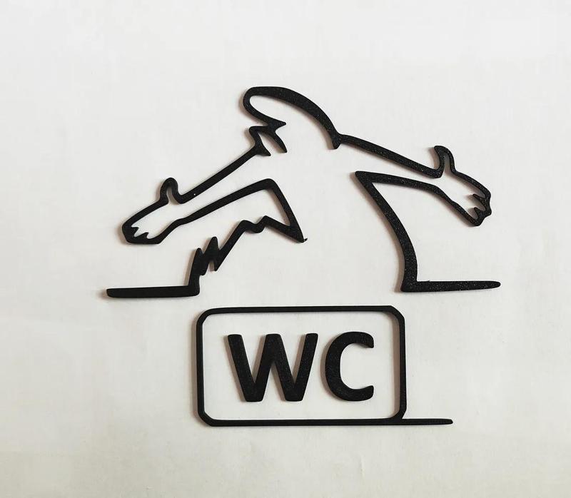 WC door hanger from the iconic cartoon "La Linea" Balum Balum.   