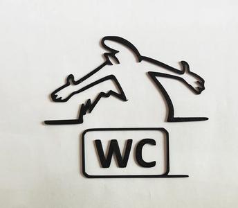WC door hanger from the iconic cartoon "La Linea" Balum Balum.   