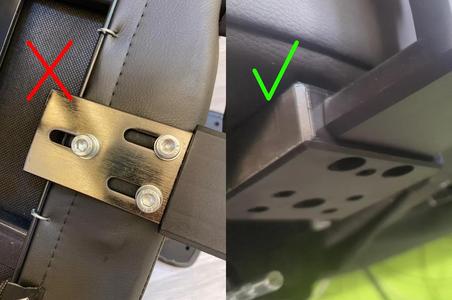 Quick detach SecretLab Chair armrest brackets   