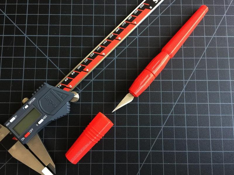 Printable Hobby Knife - Number 11 X-Acto Blade Size