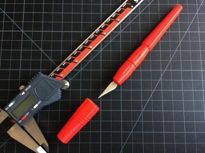 Printable Hobby Knife - Number 11 X-Acto Blade Size