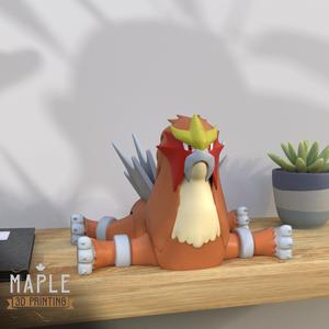 Articulating Entei - Print in Place - Pokemon