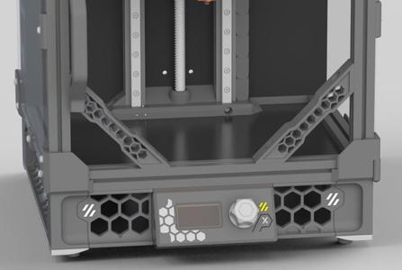 Voron 0.2 Frame Brace - Hex Pattern with Magnet