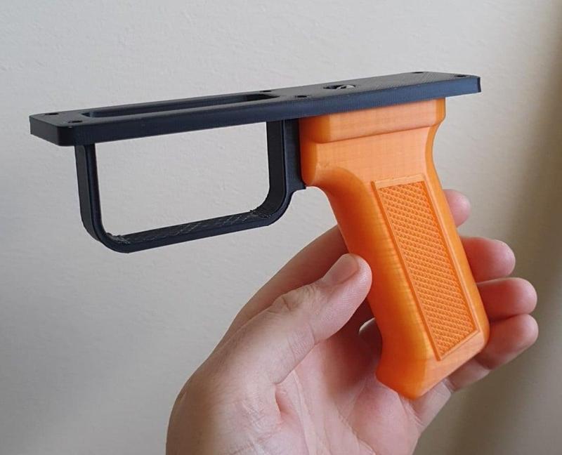 AK handle mount for spearguns/spearfishing/etc