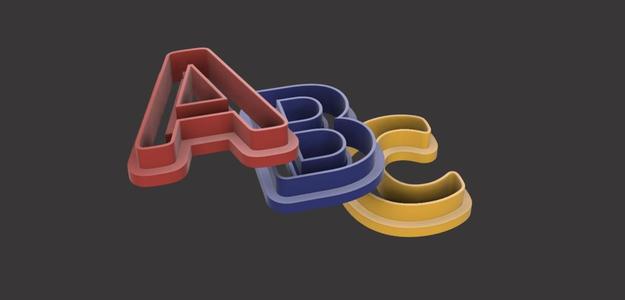 COOKIE CUTTER ALPHABET