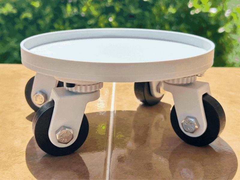 Plant Pot Tray with Swivel Casters / Caster Wheels