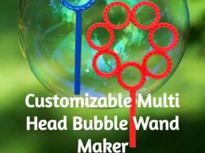 Customizable Multi Head Bubble Wand Maker