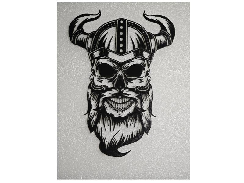 Viking with Horned Helmet Warrior Wall Decor