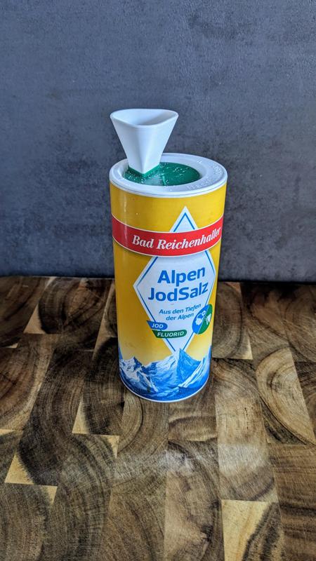 Salt refill funnel