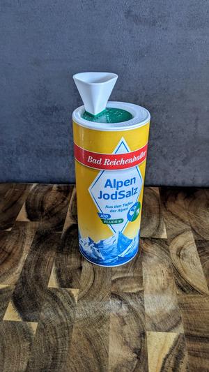 Salt refill funnel