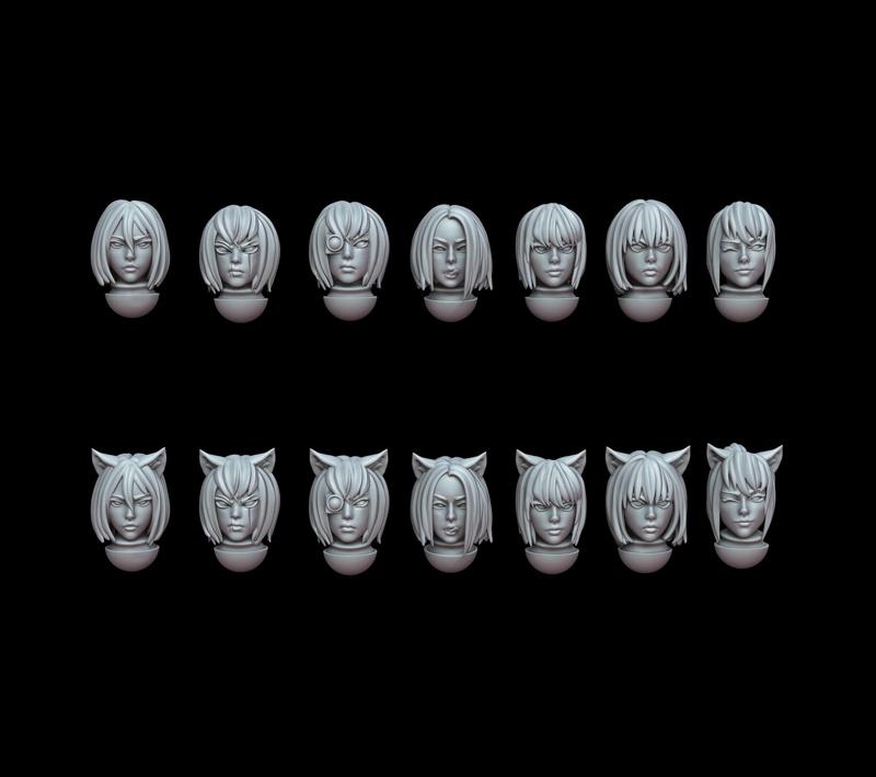 CatGirl Heads