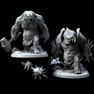 Troll (pose 3 of 3) (armor and no armor/ 3 weapons)