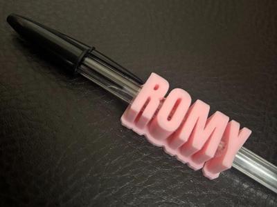Customizable BIC Ballpoint Pen Name Tag
