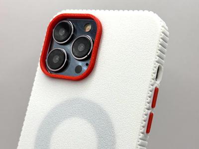 iPhone 13 Pro Max Zigzag Case Customizable Button