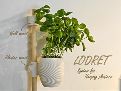 LODRET system - for hanging planters