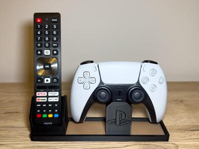 DualStand Black – PlayStation 5 Controller & Remote Holder