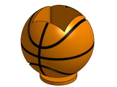 Basketball remote holder