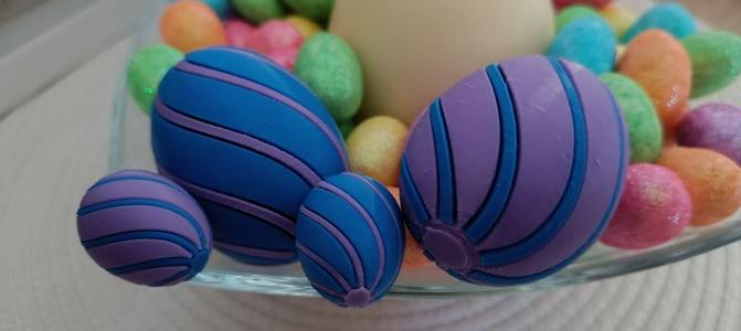 Easter egg from two (sliding) parts