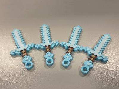 Minecraft Sword Keychain