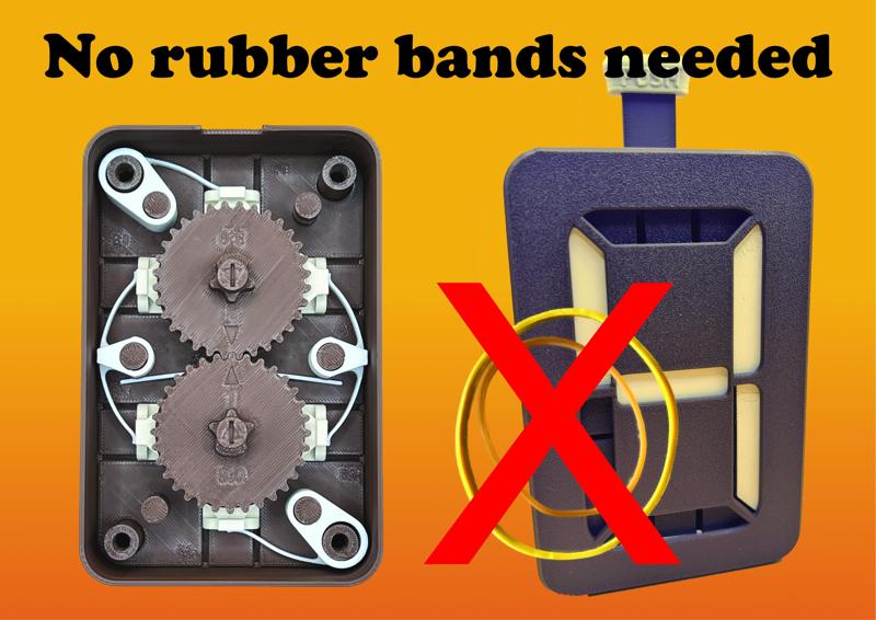 7 Segment Mechanical Counter, Version 3.0 NO-RUBBER-BAND-MOD